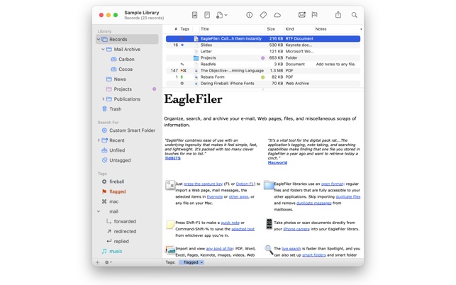 EagleFiler 1.9.8 Crack MAC Full License Code + Serial Key Latest