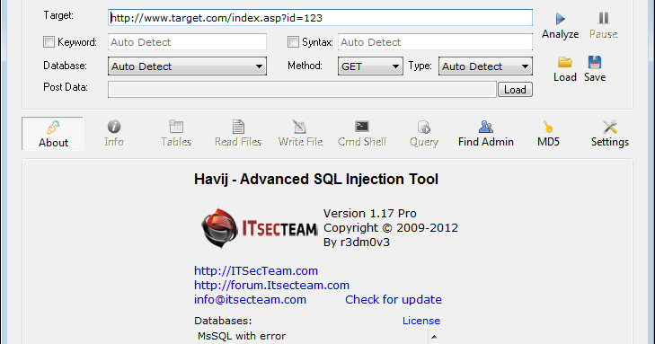 Havij PRO 1.18 Crack With Keygen 2022 Free Download